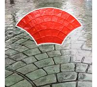 Alfombra Texturizada de hormigón con Efecto Pizarra para Caminos de jardín - Alfombra Impresa con Textura de Piedra para Patios, 115 x 67 cm, Paquete de 2 - Película Texturizada de hormigón