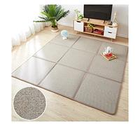 Alfombra tradicional japonesa de ratán, antideslizante, con bolsa de almacenamiento, cómoda alfombra para dormir y jugar para sala de estar, dormitorio, sala de juegos, 60 x 60 cm, diseño ecológico.