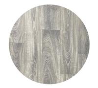 Alfombra Vinílica Efecto parquet Cocina Salón - Varios Tamaños - (Textura Madera Nogal Redonda 200 cm D), Lavable Antideslizante, Revestimiento Suelo y Resistente Salon baño hogar Cocina Pasillo