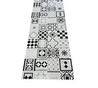 Alfombra Vinílica Vedra Cocina Terraza y Jardín Baldosa PVC 65x150 cm Gris