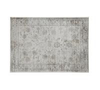 Alfombra vintage de viscosa con estampado gris 160 × 230 cm RYAD