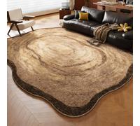 Alfombra Vintage Gigante Alien, Alfombra De Área, Tapete Antideslizante para Sala Y Dormitorio, Suave De Lana Falsa(Brown C,240x360cm)