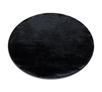 Alfombra VISCO circulo gris oscuro 5 felpa IMITACIÓN PIEL DE CONEJO circulo 120 cm