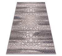 Alfombra Wool ANGEL 7888 / 52023 Rosetón vintage gris / beige 80x150 cm