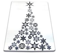 Alfombra XMAS - F792 crema/negro 133x190 cm