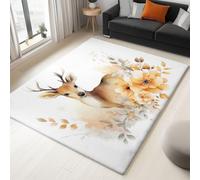 Alfombra y agradablemente Suave, 60 x 90 cm, Tapete Gris Claro de Pelo Corto para Comedor, Cocina y Oficina, Alfombras Naturaleza Exquisito MármolAntideslizantes