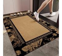 Alfombras 140 x 200 cm Para Sala De Estar, Lavables Tapetes Con Base Antideslizante, Felpudo Retro A Rayas Resistente A Las Manchas, Tapete De Pelo Corto Que No Sueltan Pelo Para Dormitorio Y Entrada