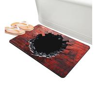 Alfombras 3D con efecto de ilusión óptica, orificio sin suelo, alfombrilla antideslizante para suelo, material absorbente 3D con ilusión óptica, para el hogar, baño, cocina, entrada, pasillo