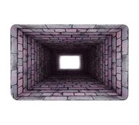 Alfombras 3D, ilusión óptica, 31.5 x 19.7 Pulgadas, Antideslizante, Divertida decoración del hogar, Alfombra con Agujeros 3D, para cumpleaños, Halloween, Vacaciones, Año Nuevo, hogar, Entrada