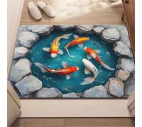 Alfombras 3D multidiseño 2026, ilusión óptica, asusta, alfombra que parece un agujero, alfombras de ilusión óptica, como prueba y juego con tus gatos o perros, tapete antideslizante para uso en