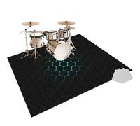 Alfombras Acusticas Alfombrilla insonorizada Alfombras Rectangulares para Bombo Caja 120 x 100 cm Alfombra para Bateria Electronica Alfombra bateria Tambor Alfombra Alfombrillas Antideslizantes