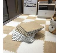 Alfombras. Alfombrilla de Rompecabezas Peluda for el hogar, Aislamiento acústico, se Puede Recortar, Protege el Piso, 10 Piezas.(Style J)