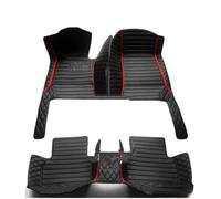 Alfombras Almohadillas para A5 8F7 Soft Top Convertible 2010-2016 Alfombrillas Piso Automóvil Cobertura Total Accesorios Interiores Alfombra(Negro Rojo)