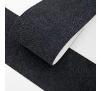 Alfombras Antideslizantes X5 Alfombrilla para Escalones 36x59cm Gris Oscuro | Alfombra De Escalera Antideslizante Recortables Reutilizables, Lavables En Lavadora 100% Poliéster, Para Mascotas, Mayores