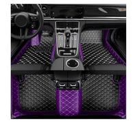 Alfombras Coche para Benz EQE 2022 2023, Accesorios Interiores Alfombra Rompecabezas Dos Colores Alfombrillas Coche Estilo Personalizado(Purple Black)