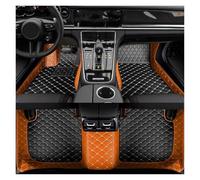 Alfombras Coche para Serie 1 E87 4 Puertas 2004-2013 Alfombra Rompecabezas Dos Colores Alfombrillas Coche Estilo Personalizado(Orange Black)