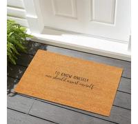 Alfombras Conócete A Ti Mismo, Debes Afirmarte A Ti Mismo. Dicho Inspirador. Suave Franela Alfombras Esponjosa Alfombra Exterior para Puerta para Comedor Jardín Salón 60X40Cm