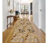 Alfombras Corredoras para Pasillo Marrón Gris Amarillo Antideslizante Alfombra Corredora 1/1,5/2/2,5/3/3,5/4/4,5/5/6/7/8/9M Mato de Piso Hotel Pasaje Finca Zona(100 * 500cm)