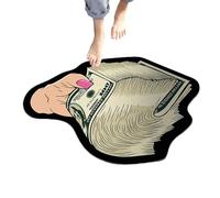 Alfombras De 100 Dólares De 100 Dólares | Alfombra De Área De Bill Runner | Área De Impresión B-ill R-UG Con Alfombra AR-EA Con Billete No Slip Para Salón, Oficina, Dormitorio Y Decoración Dormitorio