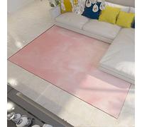Alfombras de área Alfombra abstracta Rubor Rosa Alfombra romántica Alfombra de acento Alfombra acogedora y esponjosa con respaldo antideslizante Alfombra de área para dormitorio de niñas 160x230cm