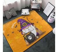 Alfombras de área de Halloween para decoración de sala de estar - Halloween Happy Old Man B 3 x 5 alfombras suaves lavables para dormitorio, antideslizante, decoración de Halloween para interiores y
