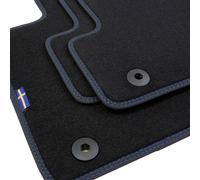 Alfombras de auto Suecia 4 piezas para Volvo V60 S60 2010-2018, Negro