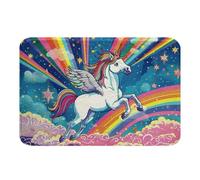 Alfombras De Baño Dibujos Animados para Princesas De Cuentos De Hadas De Ensueño Súper Absorción De Agua Bienvenida Alfombra Suave Alfombra Exterior para Puerta para Hogares Fiesta Pasillo 60X40C
