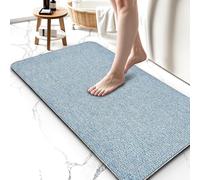 Alfombras de baño mejoradas de 20 x 24 pulgadas, tapete de baño fino con respaldo de goma antideslizante, absorbente, de secado rápido, lavable a máquina, accesorios de decoración del hogar, tapete de