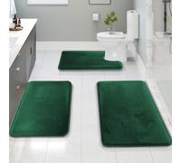 Alfombras de bao de 3 piezas Clara Clark Mats de baos de bao de terciopelo Mats de baos de espuma para el bao - alfombras de bao de bao de res