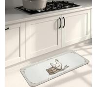 Alfombras de cocina de granja para suelo, alfombras suaves con patrón de pollo rústico, acolchadas con resorte, cómodas, lavables, alfombras decorativas para fregaderos de cocina, lavandería, baño, 16