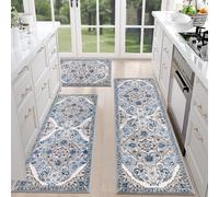 Alfombras De Cocina - Mat De Cocina Anti Fatiga | Boho Mats De Lavandería | Súper Absorbente Fácil De Limpieza, Agua Y Aceite, Anti -Deslizamiento | Cómodo Juego De Alfombras Boho para Sala De Es