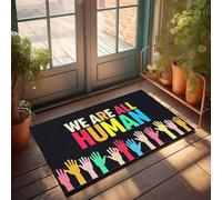 Alfombras de cocina rústicas Unity In Diversity: abrazando nuestra humanidad común, felpudo de bienvenida para otoño, accesorios de dormitorio al aire libre (65 x 90 cm)