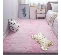 Alfombras de Habitacion 200 x 330 cm Super Suaves de La Pelusa Tapete Quarto Carpet Rugs Ntemporal Elegante para Exterior Pasillo, Rosa Claro