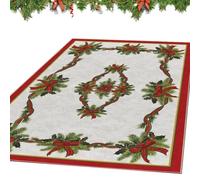 Alfombras de Navidad para Salón Decoración de temporada de textiles y | Alfombra de Área de Navidad para Decoración del Hogar Dormitorio, Estudio, Casa de Huéspedes, Lado 7