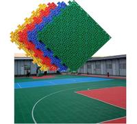 alfombras de piso, Baldosas for canchas deportivas de exterior, for baloncesto y bádminton, con tapetes modulares entrelazados resistentes a la intemperie.(Blue)