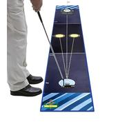 Alfombras de Putt de Golf para Práctica en Interiores | Ayuda de Entrenamiento de Putting para Golf | Simulador Portátil Entrenamiento Golpes Interiores Exteriores