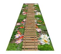 Alfombras de Sala Larga, Alfombras de Área Antideslizante Cortadas en Verde, Lavables a Prueba de Polvo, con Bordes, para Suelos de Entrada de Pasillos, Pelusa 0,6 Cm,/a/80X300Cm