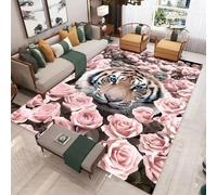 Alfombras De Salón Supersuaves 3D Animal Impresas Para Dormitorio, Hogar, Decoración De Habitación, Sofá 160 X 230 Cm - Que No Se Desprende: Ecológico, Antideslizante Y Suavidad Acolcha /6054472278180