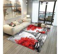 Alfombras De Salón Supersuaves 3D Plantas Flores Impresas Para Dormitorio, Hogar, Decoración De Habitación, Sofá 140 X 200 Cm - Que No Se Desprende: Ecológico, Antideslizante Y Suavidad /7660079977477