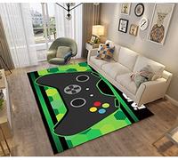 Alfombras Dormitorio Juvenil Chico Chica Infantiles Niño Adulto Juegos 3D Gamer Video Alfombras De Habitacion Rectangular Lavables Grandes Pequeñas Alfombras Salon (Verde,100x150 cm)