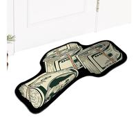 Alfombras Estéticas para Dormitorio, Alfombras Alfombras de 100 dólares Alfombra de Cocina de Terciopelo de Cristal Suave Alfombra de Cocina Antideslizante, Alfombra de Dinero Estética, Decoración de