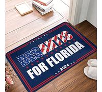 Alfombras exteriores para puerta principal Desantis para el gobernador de Florida 2024 Mat Mat Zapatos Decoración de habitación adolescente (Tamaño: 65 x 90 cm)