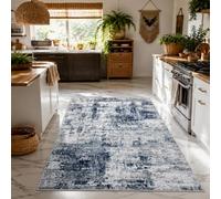 Alfombras extragrandes para sala de estar, modernas, abstractas, blancas, grises, azules, 200 x 300 cm, alfombra contemporánea para decoración del hogar, salón, dormitorio, comedor, oficina