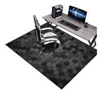 Alfombras Gaming Oficina Suelo 150 x 180 cm Alfombrilla para Silla de Oficina Gaming, Alfombra Antideslizante Silla Gaming, Alfombrilla Protectora de Piso Duro, Gaming Protector de Suelo antiarañazos