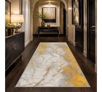 Alfombras grandes para salón, abstracto, moderno, blanco, amarillo, gris, 150 x 220 cm, alfombras para salón, dormitorio, comedor, pasillo, cocina, decoración del hogar