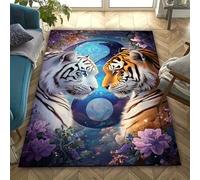Alfombras Grandes para Salon Habitacion, Alfombra De Área del Piso, Moderno Antideslizantes Mats De Puerta, Alfombras De Decoración con Impresión 3D Animal 160 X 230 Cm - Poliéster - Limpieza Fácil -