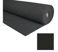 ALFOMBRAS IBERIA | Alfombra Ferial | Moqueta por Metros Decoracion Pasillo, Bodas, Eventos | Moqueta Ferial Disponible en Varias Medidas | Color: Negro (10m x 200cm)