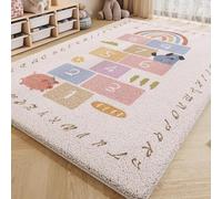 Alfombras Infantil de Imitación de Cachemira, Animal Gato Perro Grafiti 3D Alfombra Habitación Niños Niñas, Peluche Esponjoso Gaming Alfombra para Sala de Estar, Sala de Juegos, 80x160 cm, Style 6