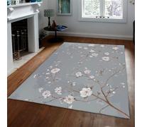 Alfombras japonés Ukiyo-e Cerezo Sakura botánica Floral Alfombra salón Comedor Cocina bajo Mesa tapete 120x180cm
