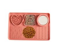 Alfombras Lame Perros - Alfombrilla de Silicona para Alimentación Lenta de Mascotas,Estimulación Mental, Juguete Interactivo, Plato Antideslizante de Silicona para Comida Lenta y del Aburrimiento